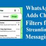 WhatsApp Adds Chat Filters